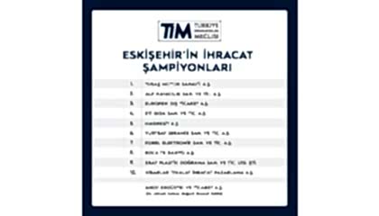 TİM Eskişehir'de İhracatın Şampiyonları Ödülleri